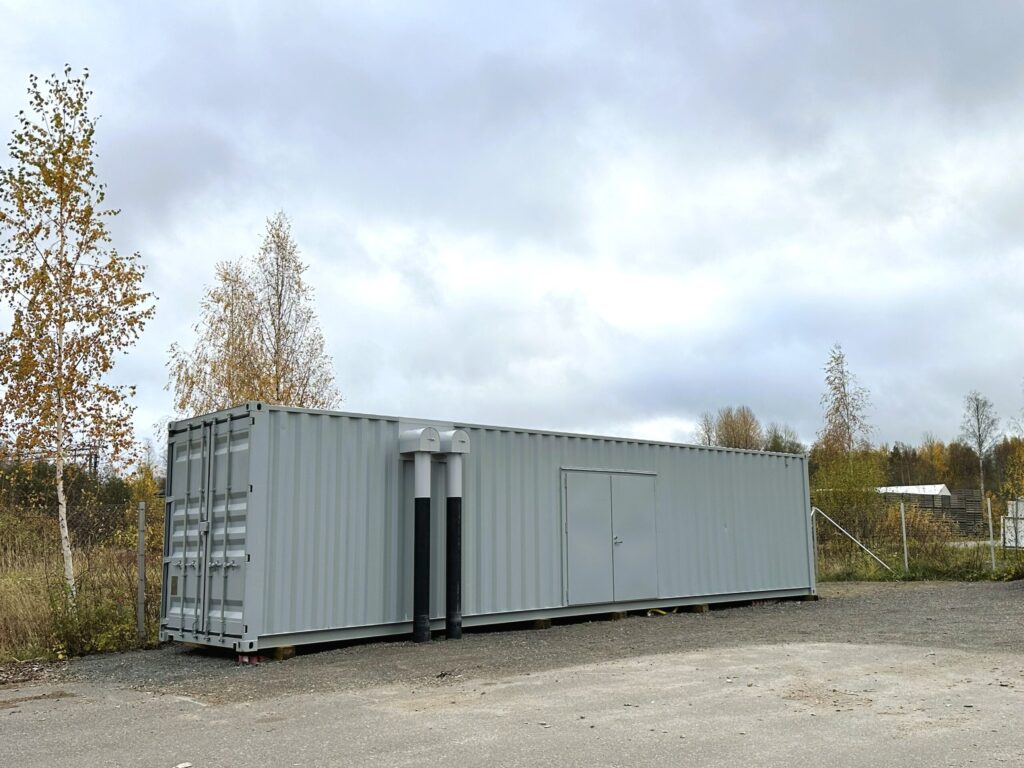 Konttitoimitus kaukolämpöjärjestelmä